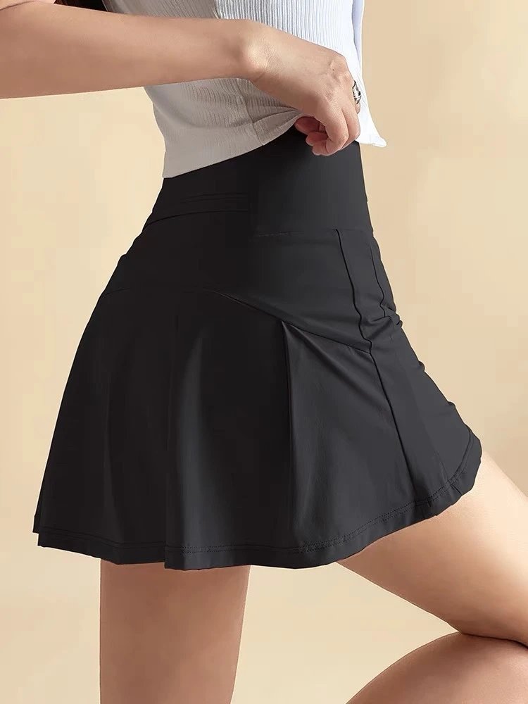 Design Pleated Tennis Skirt Gray - 16