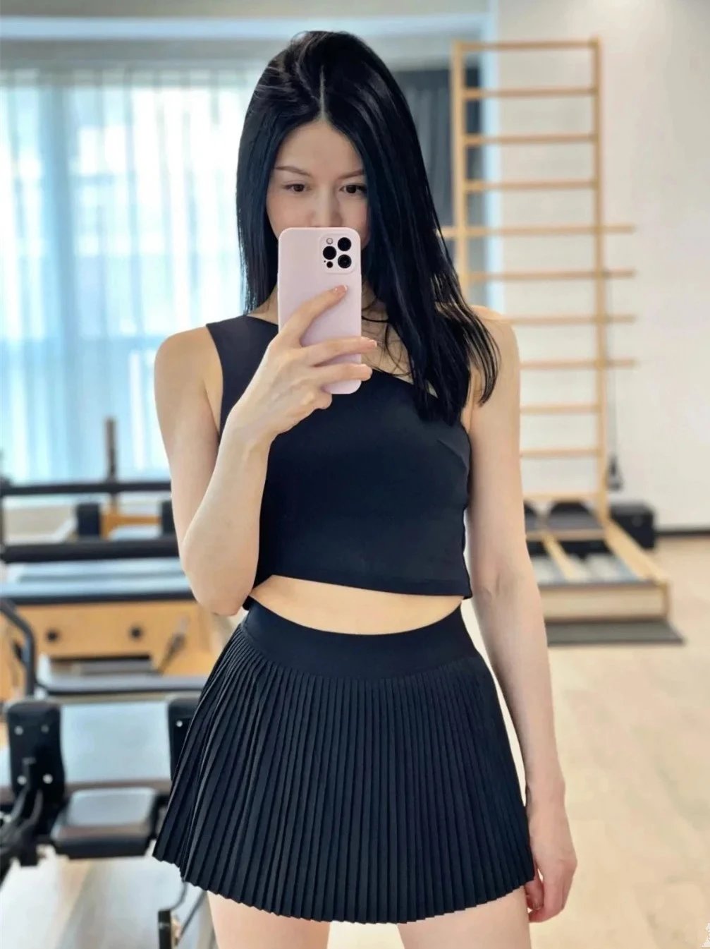 Design Pleated Mini Skirt White - 12