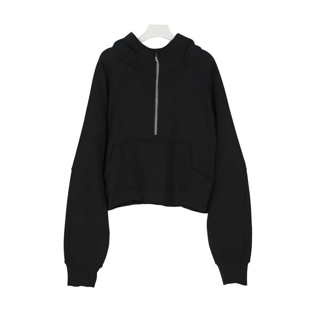 Design Olive Green Half-Zip Hoodie - 20