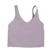 Dark Smoky Purple U-Neck Tank Top