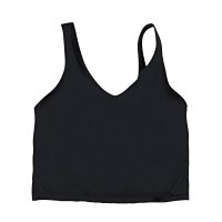 Black U-neck vest