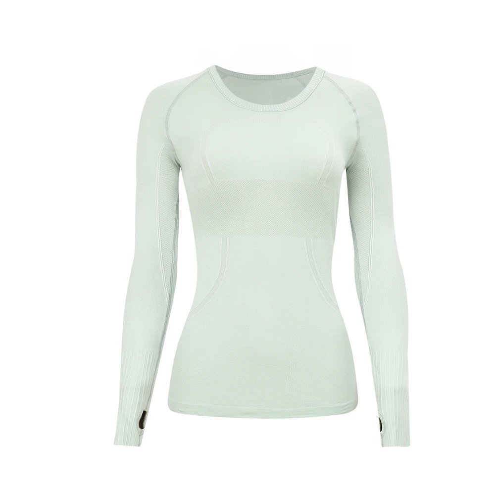 Lululemon Align Long Sleeve Top Heather Gray Base-Layer - 14