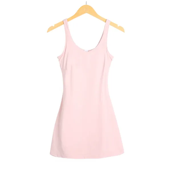 Design Basic Sleeveless Tank Top Light Blue Vest-Top - 9