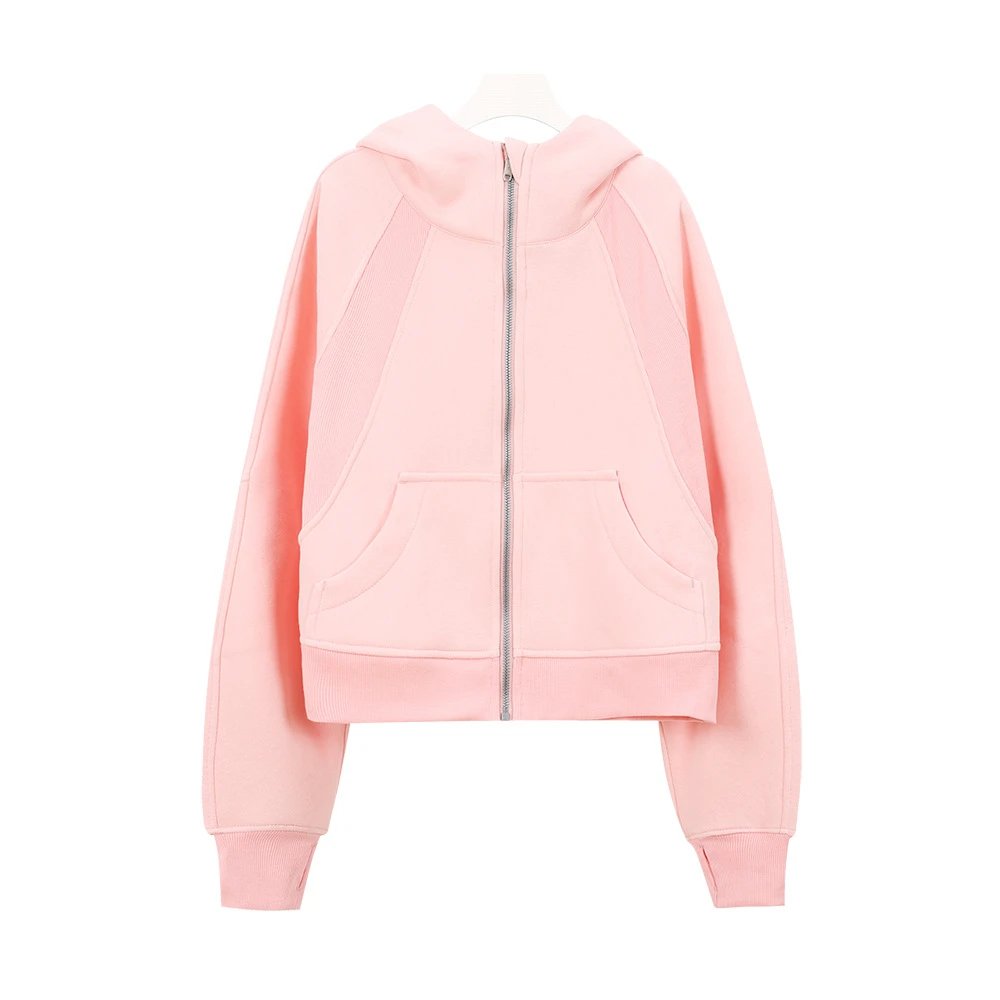 Design Zip-Up Hoodie Dusty Blue - 13