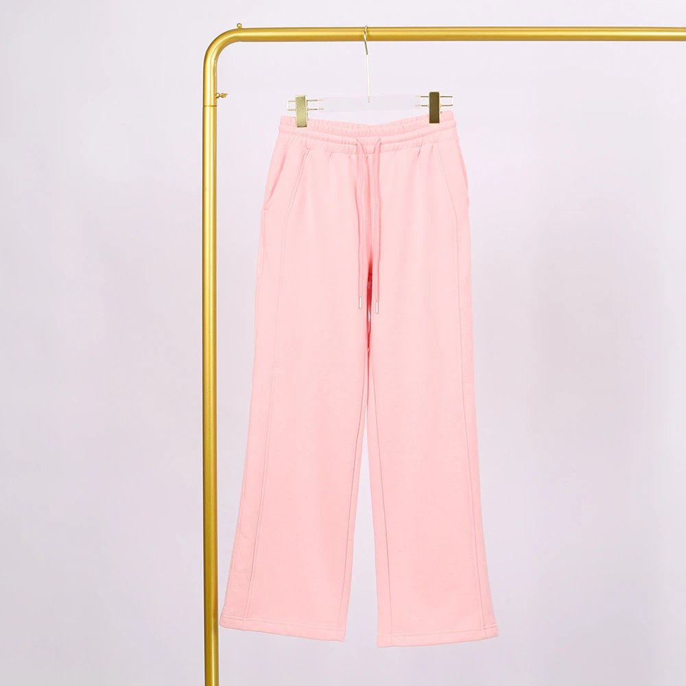 Design Wide-Leg Drawstring Sweatpants Black - 13