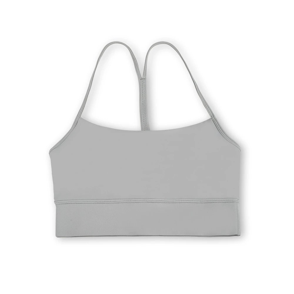 Lululemon Flow Y Bra Light Gray
