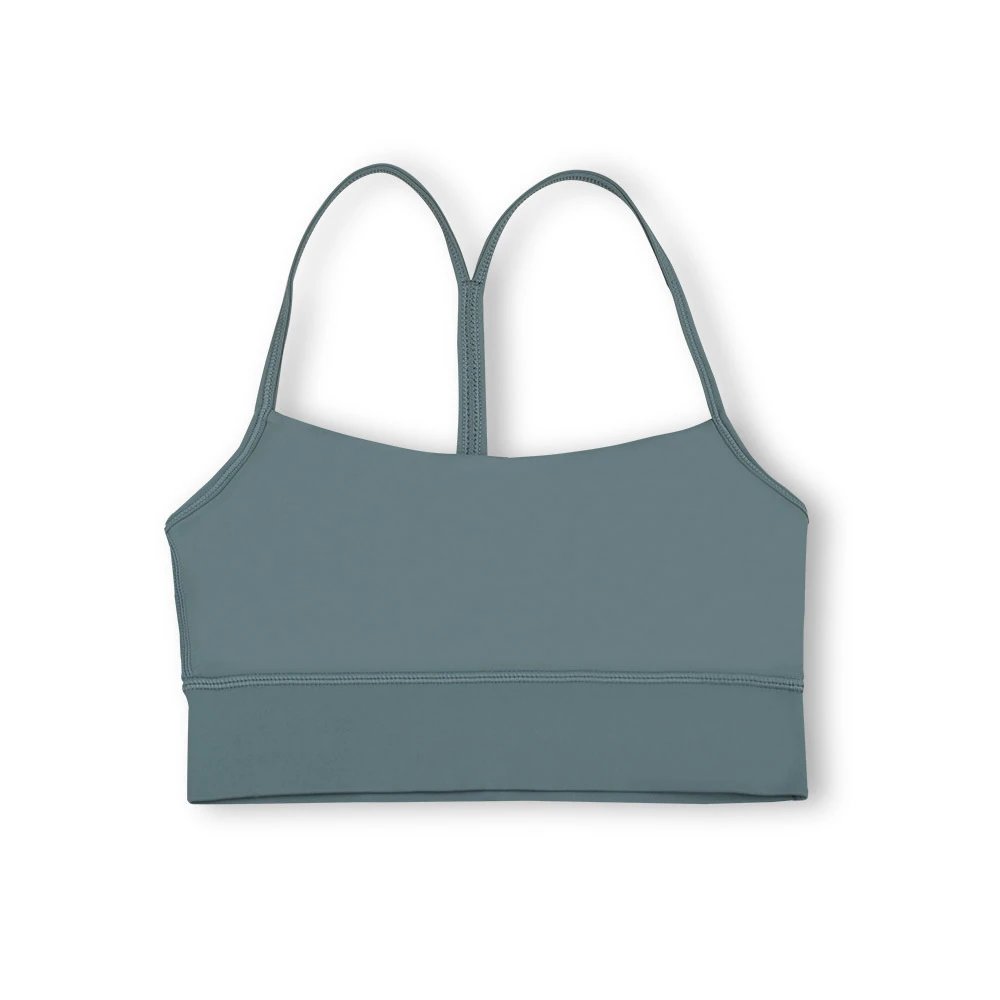 Lululemon Flow Y Bra - Slate Teal
