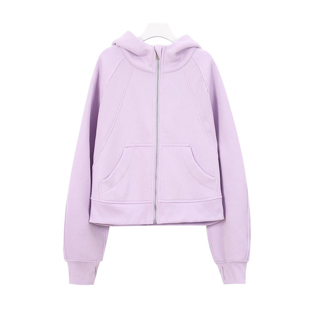 Design Zip-Up Hoodie Dusty Blue - 14