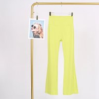 Fluorescent green flared pants – original label