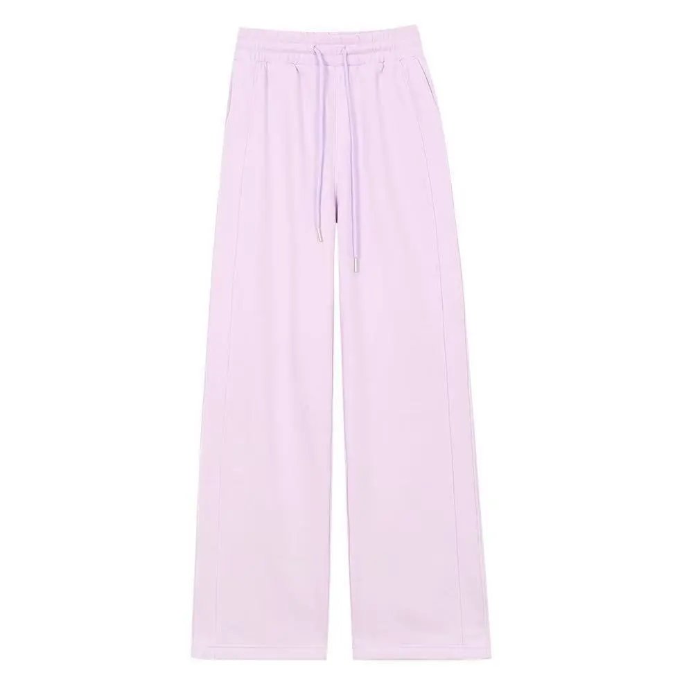 Design Wide-Leg Drawstring Sweatpants Black - 15