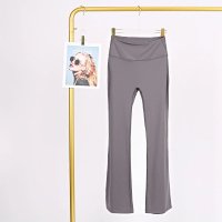 Light-linked gray flared pants-original label