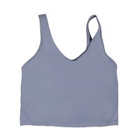 Blue-gray U-neck vest