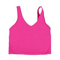 Rose Red U-Neck Tank Top