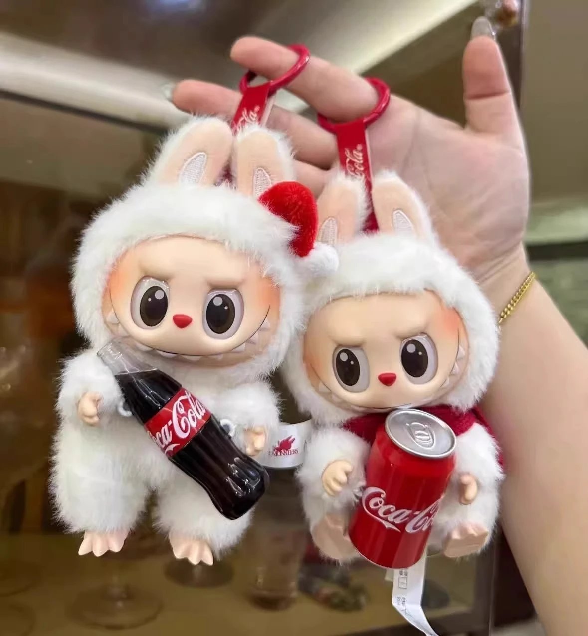 Pop Mart x Coca-Cola The Monsters MOLLY Bear Can Figure Red Collectible Toy Accessories - 4
