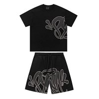 Black short-sleeve set