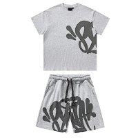 Light heather gray short-sleeve set