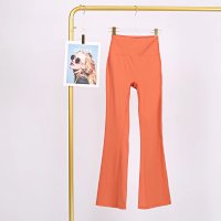 Warm red bell-bottom pants-original label