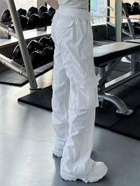 White authentic-label work pants