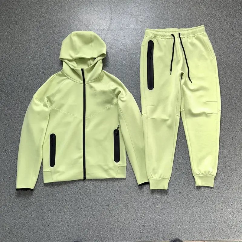 Nike Tech Fleece Hoodie and Joggers Set Gray / Black - 6