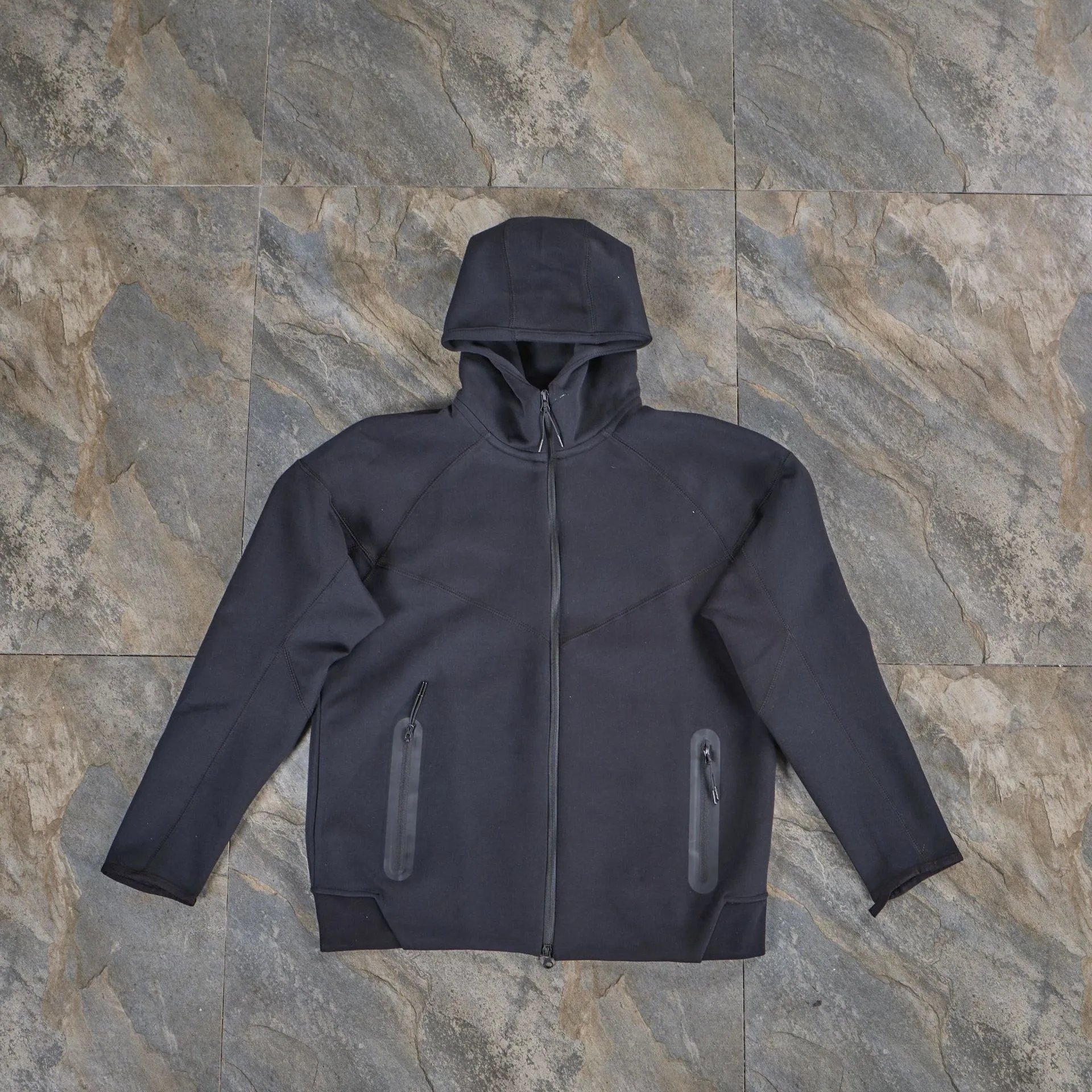 Nike Tech Fleece Hoodie and Joggers Set Gray / Black - 21