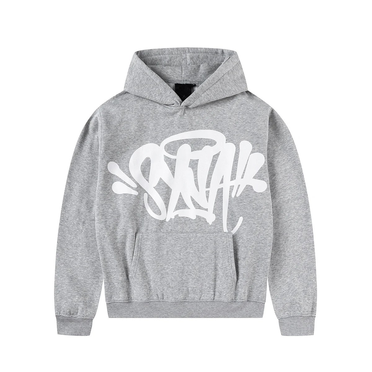 Syna World Tag Hoodie Grey White