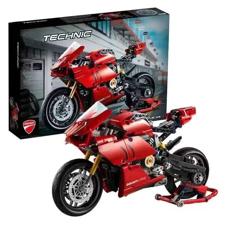 DX347 Motorcycle Model Building Blocks Toy Set
