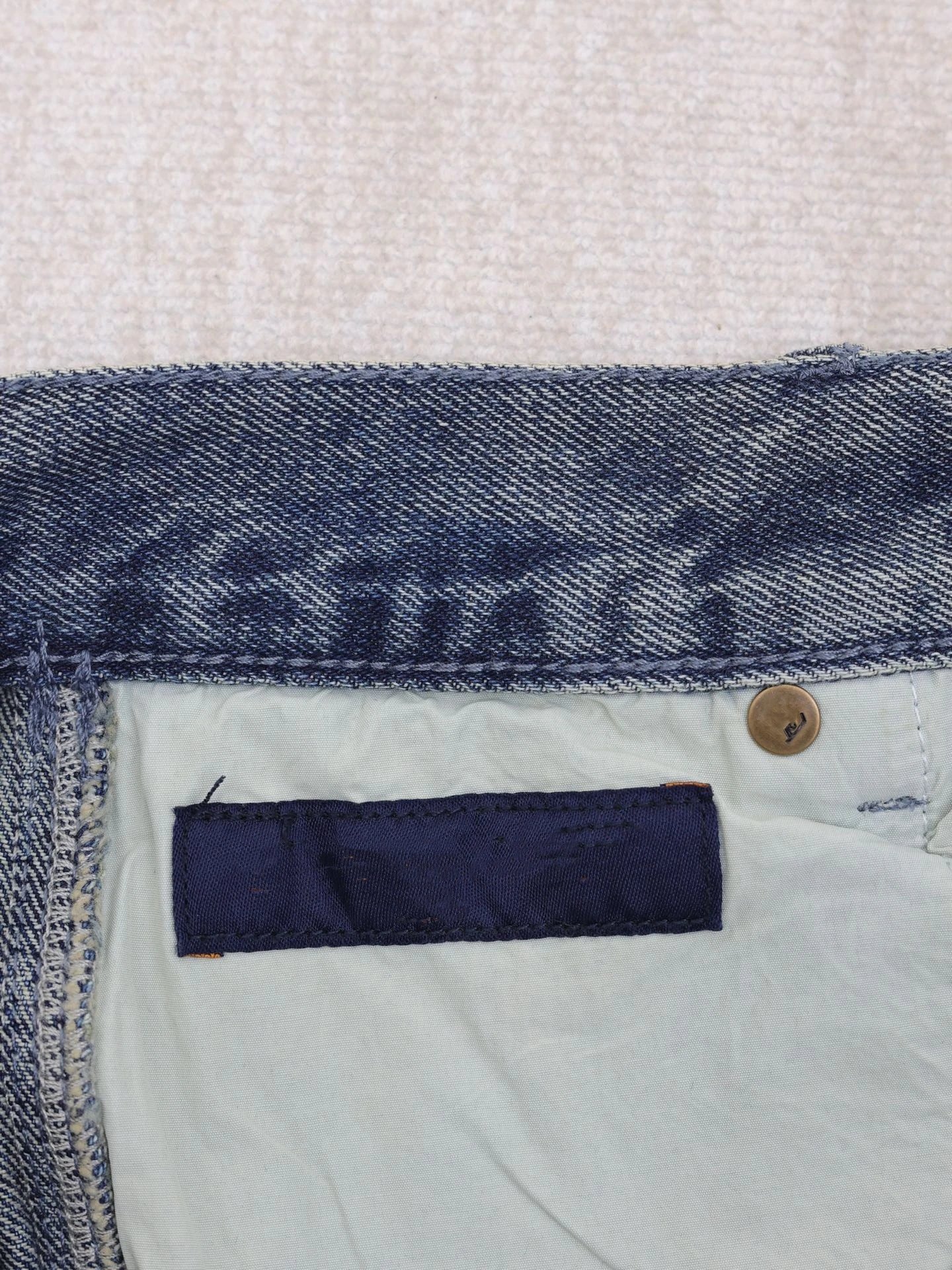 Louis Vuitton Monogram Embossed Cargo Shorts Blue Denim - 10