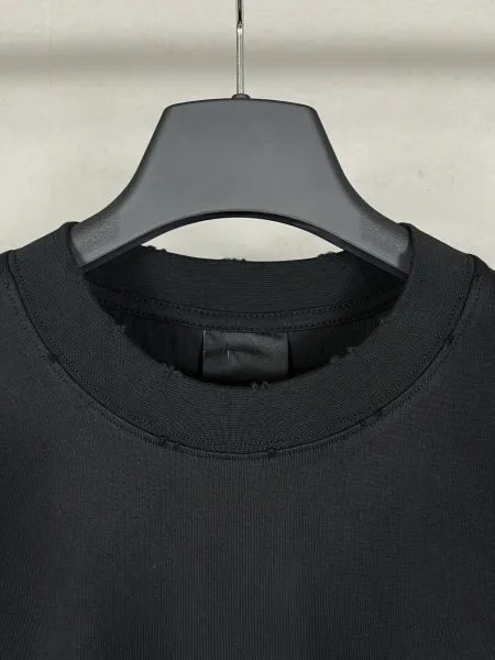 Balenciaga Logo Print Oversized Black T-Shirt - 6