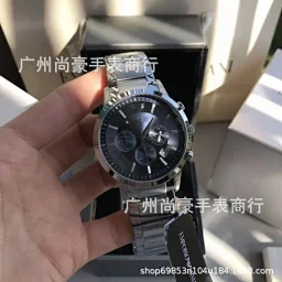 thumbnail for [DX97-4] three-eyed multi-functional business quartz watch stainless steel strap quartz watch for men
