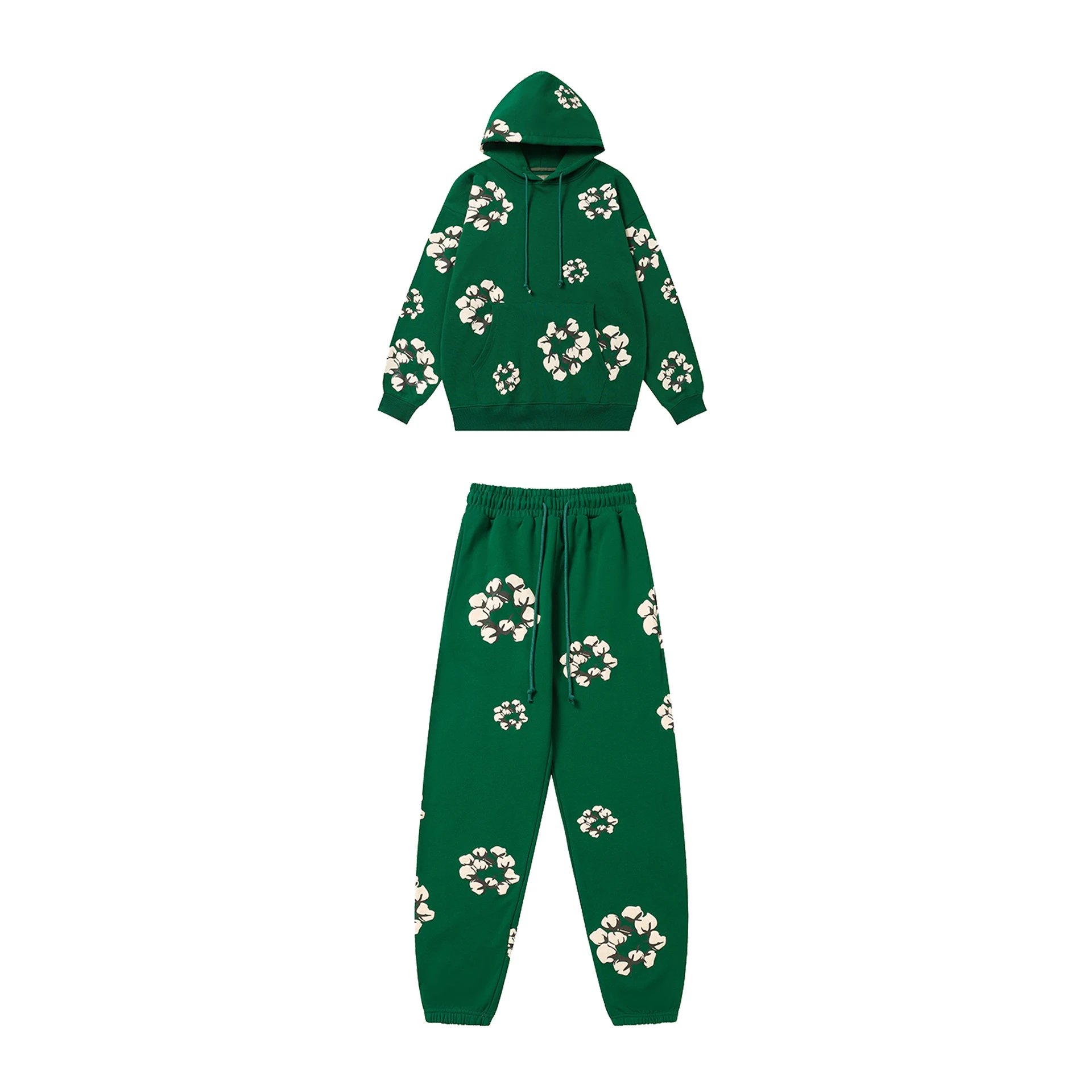 Gallery Dept Hoodie Set Green