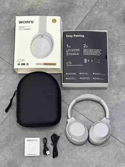 thumbnail for 新款主动降噪XM4ANC头戴式无线蓝牙耳机带皮包通话降噪耳机带logo