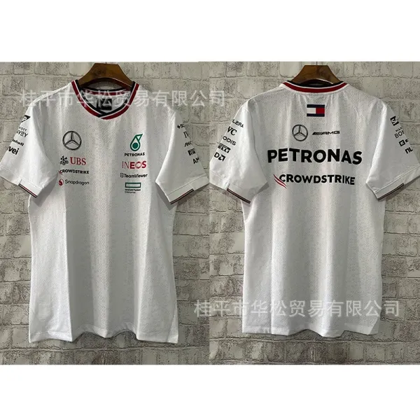 Mercedes-AMG Petronas F1 Team Official Race Shirt White Jersey - 1