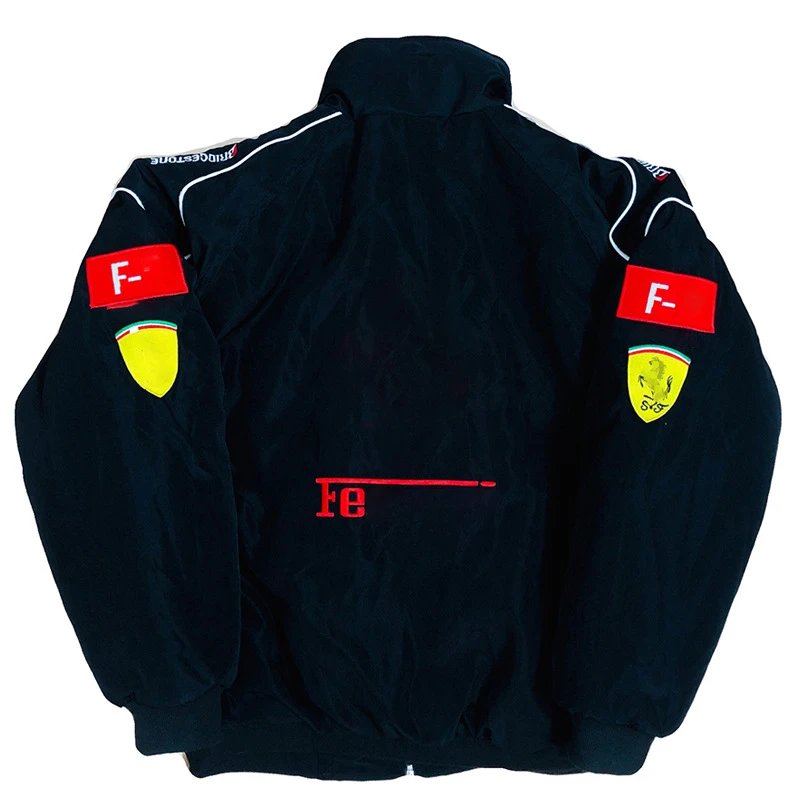 F1 Embroidered Racing Suit Spring and Autumn Thin Jacket Vintage American Riding Biker Motorcycle Moto Jacket