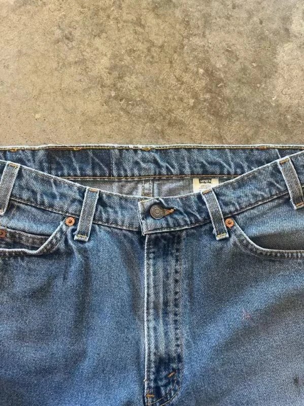 Vintage Washed Embroidered Denim Shorts photo 6