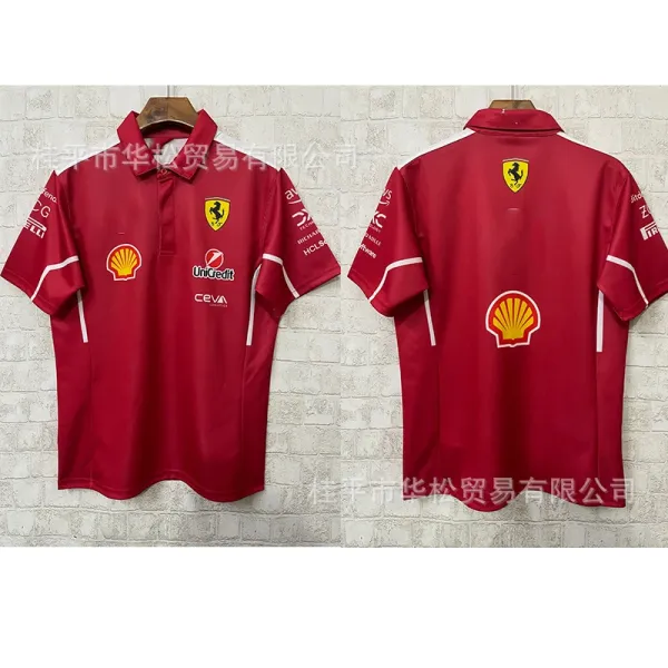 Ferrari x Shell Scuderia Racing Polo Red - 1