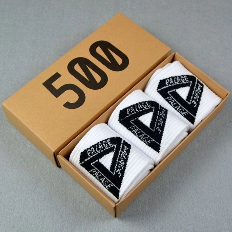 Off-White 500 Logo Socks Set Gray Black White Socks - 8