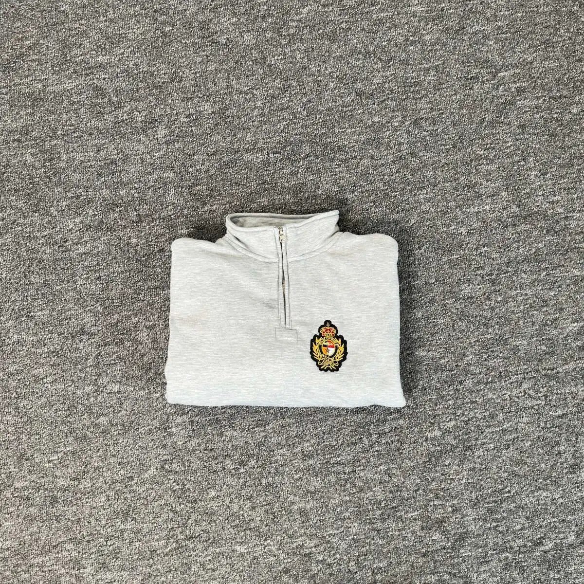 美式街头复古徽章刺绣立领卫衣男女潮牌情侣套装外套