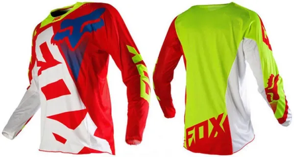 Fox Racing 180 Motocross Jersey Red/Navy Blue - 30