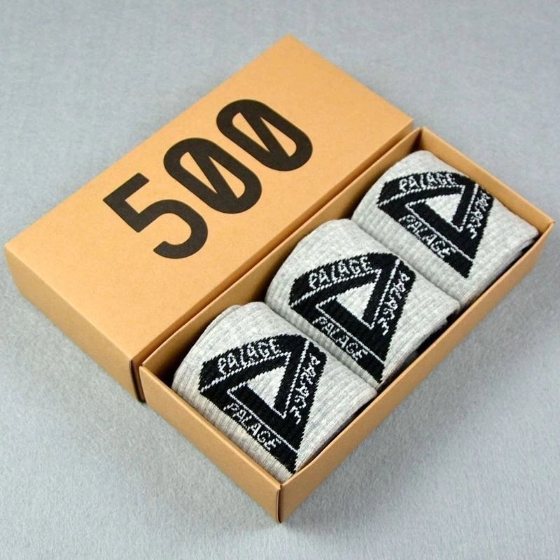 Off-White 500 Logo Socks Set Gray Black White Socks - 10