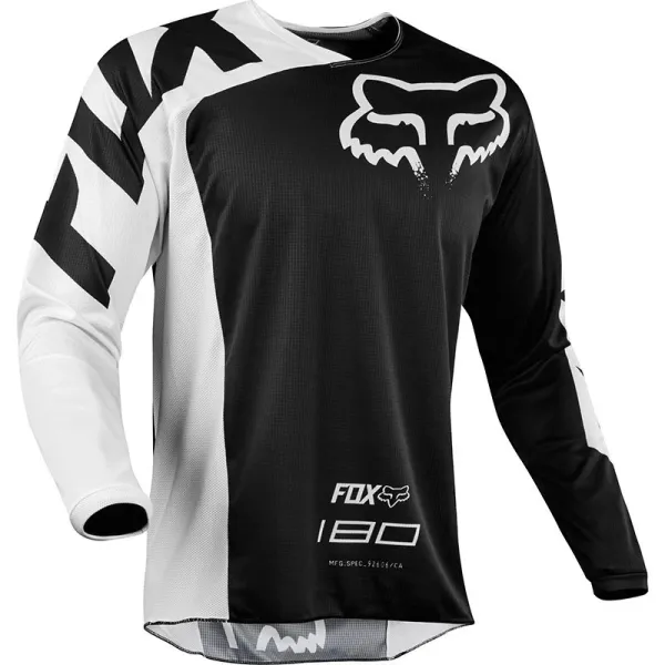 Fox Racing 180 Motocross Jersey Red/Navy Blue - 11
