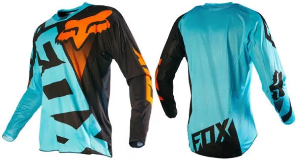 Fox Racing 180 Motocross Jersey Red/Navy Blue - 31