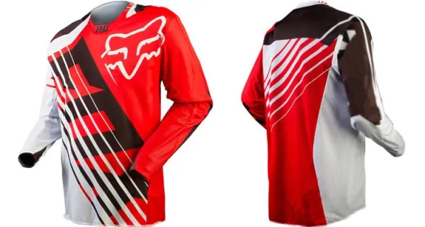 Fox Racing 180 Motocross Jersey Red/Navy Blue - 38