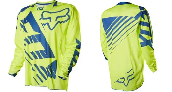 Fox Racing 180 Motocross Jersey Red/Navy Blue - 34