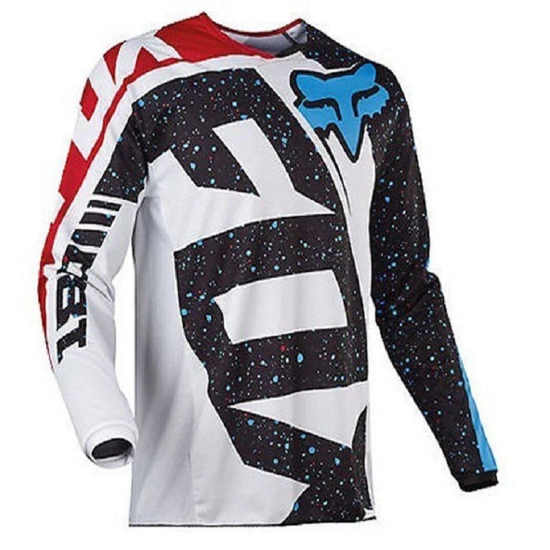 Fox Racing 180 Motocross Jersey Red/Navy Blue - 19