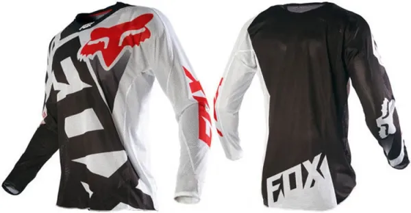 Fox Racing 180 Motocross Jersey Red/Navy Blue - 29