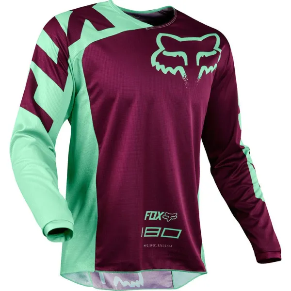 Fox Racing 180 Motocross Jersey Red/Navy Blue - 13