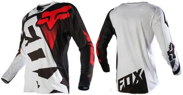 Fox Racing 180 Motocross Jersey Red/Navy Blue - 33