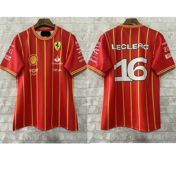 Ferrari Charles Leclerc #16 Racing Jersey Red - 1