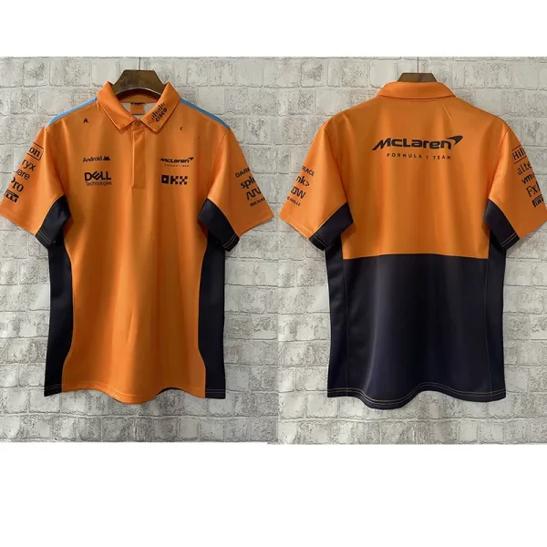 McLaren Formula 1 Team Official Polo Orange Navy - 1