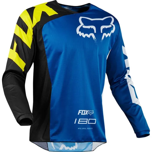 Fox Racing 180 Motocross Jersey Red/Navy Blue - 12